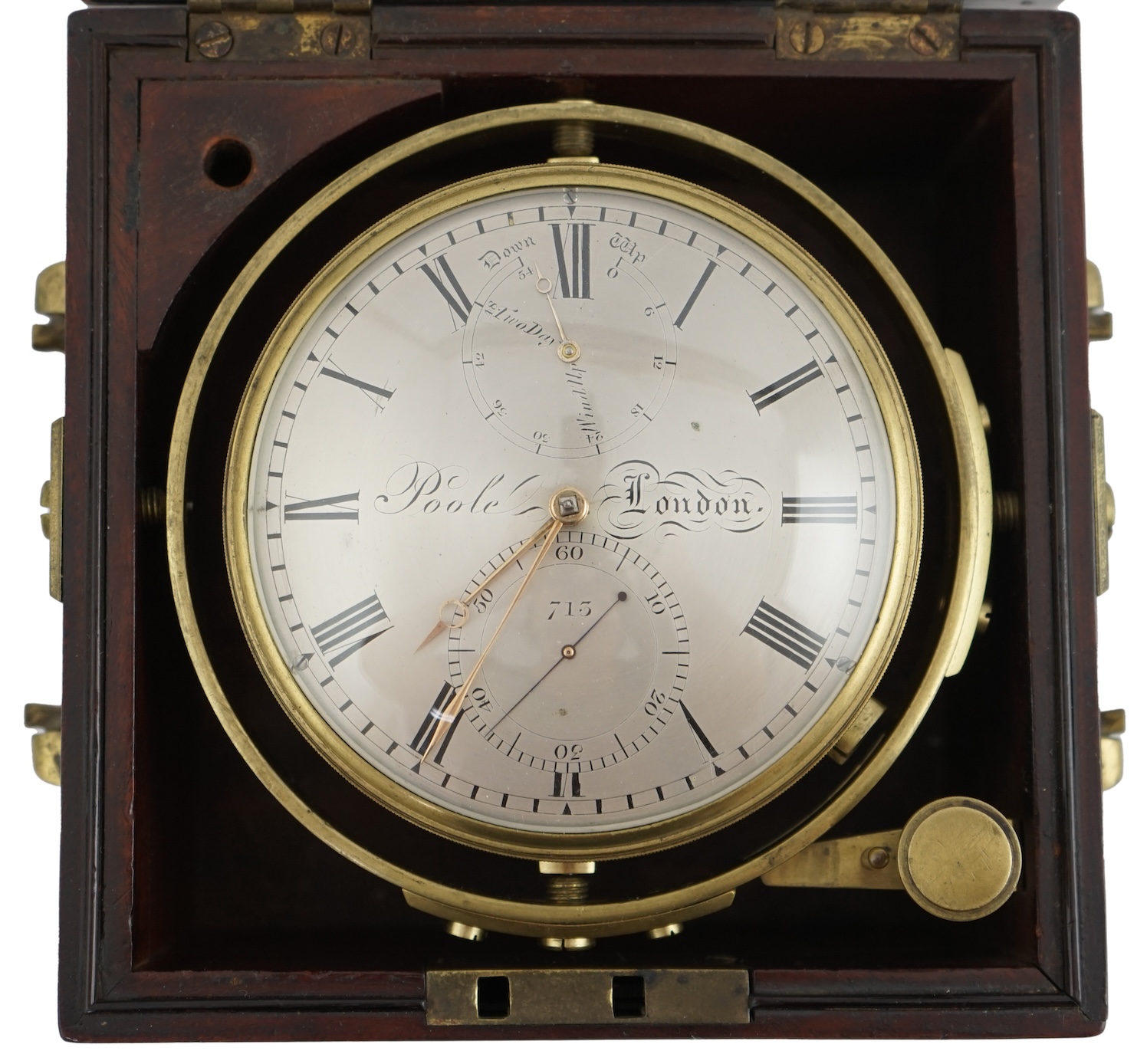 John Poole of London. A mid 19th century two day marine chronometer